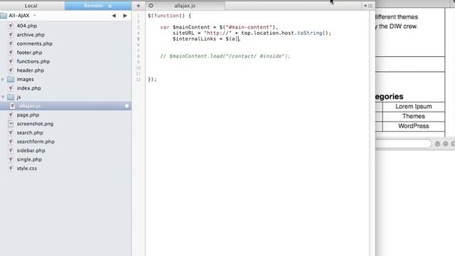 Screencast #81: AJAXing a WordPress Theme смотреть онлайн