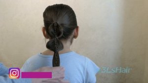 легкие прически на длинные волосы - #прическа за 5 минут в школу для девочки на тонкие волосы