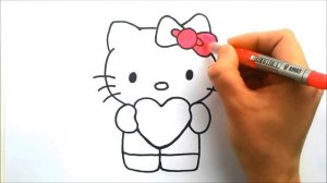 Как нарисовать Хелло Китти - Hello Kitty