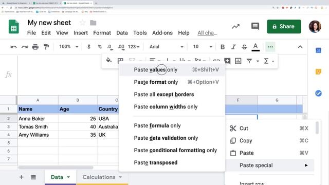 Google Sheets Tutorial for Beginners ?