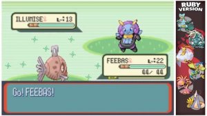 [LIVE] Shiny Feebas after 2,208 fishing encounters in Ruby (DTQ #6)