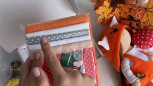 Набор для шитья куклы Лисички - текстильная кукла Фокси | Handmade Fabric Toy