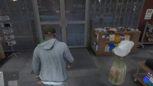 Ограбление магазина одежды в Grand Theft Auto V.