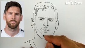 ASMR drawing Lionel Messi / how to draw lionel messi from PSG football club