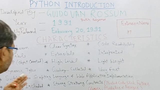 PYTHON AN INTRODUCTION | HIGH LEVEL PROGRAMMING LANGUAGE