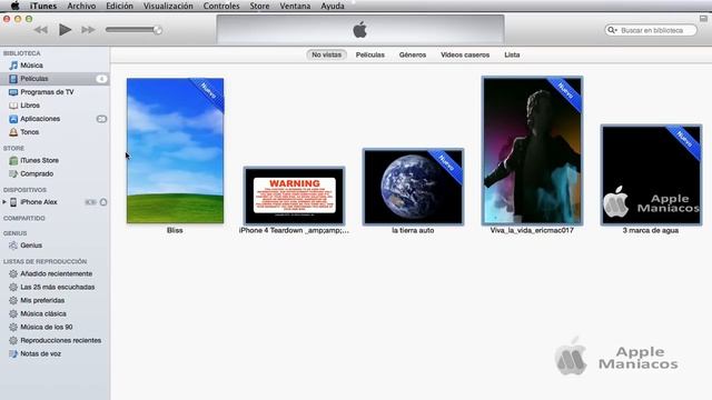 iTunes 11 - Cómo sincronizar películas y vídeos [iPhone, iPad & iPod Touch] смотреть онлайн