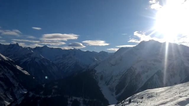 Альпы Австрия Майрхофен - панорама смотреть онлайн