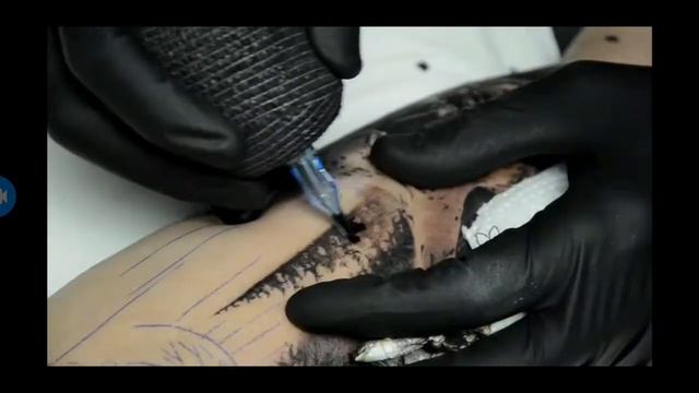 тату тайм лапс , тату процесс / уроки тату для начинающих  тату мастеров