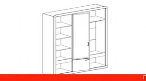 Обзор Шкаф 3-дверный Ронда | HOFF