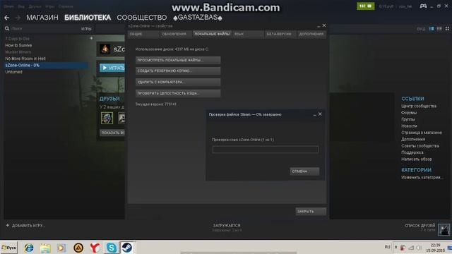 Как проверить целостность кеша в стиме. смотреть онлайн