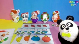 Бумажные сюрпризы на новый год и Добрики магниты для панды Распаковка