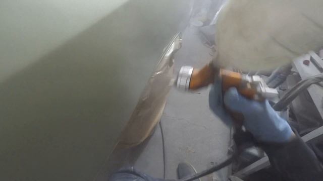 Как выводить канты, покраска задней части в переход