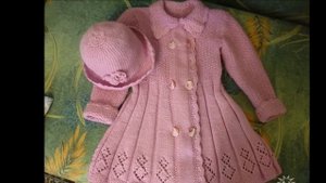 Пальто Спицами для Девочки - 3 года - 2019 / Spokes Coats for Girls - 3 years