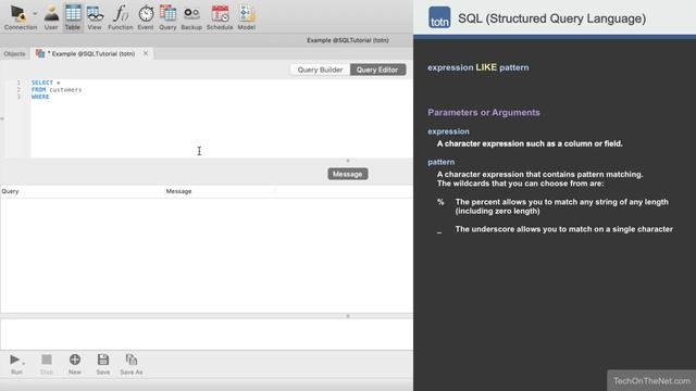 How to use the SQL LIKE Condition смотреть онлайн