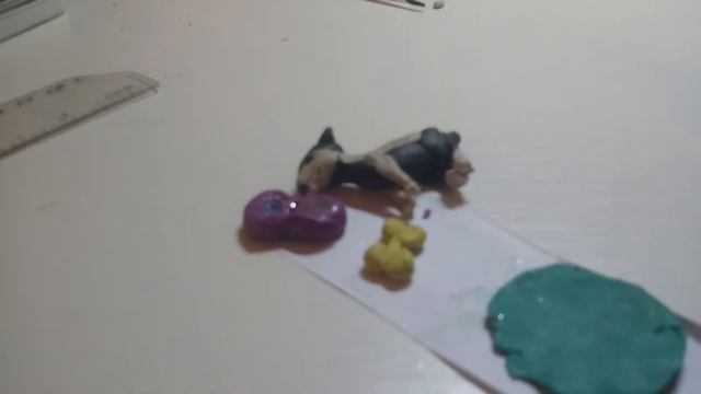 Лепим лежак и игрушки для собаки хаски🐶🗻 смотреть онлайн