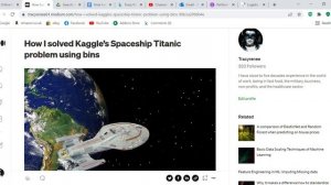 How I solved Kaggle’s Spaceship Titanic problem using bins  - blog post