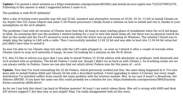 Ubuntu: I can't install on Acer Aspire One 722 (3 Solutions!!) смотреть онлайн