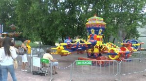 Аттракционы в Парке Горького 2016