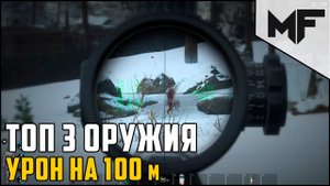 ТОП 3 оружия и урон на 100 метров в SCUM