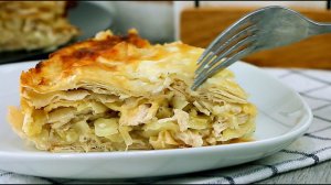 Тесто готовить не нужно - вместо него возьмем лаваш. Пирог из лаваша с капустой и курицей