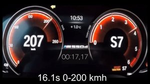 BMW e39 M5 vs G30 M550d | 5.0 V8 vs 4-Turbo DIESEL | 0-100 + 0-200 + 0-250 km/h