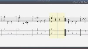 Guitar TAB - Bartolomé Calatayud : Romanza | Tutorial Sheet Lesson #iMn