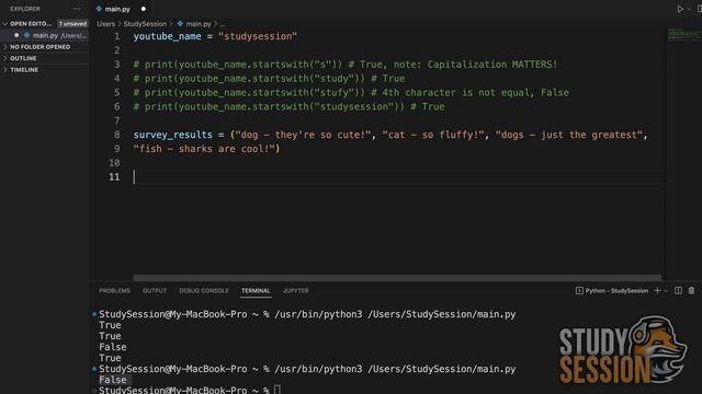 How To Use Startswith Method In Python