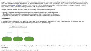 Databases: MongoDB specifying shard key and sharding strategy