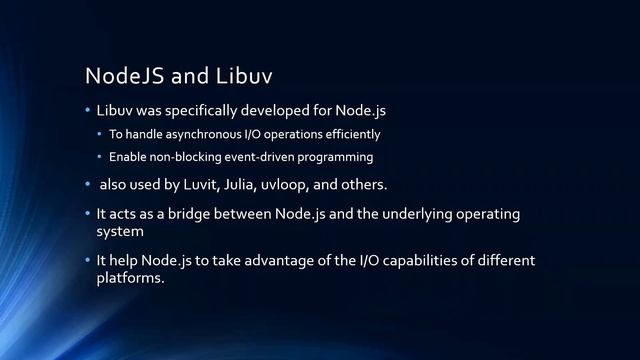 What is libuv ? | Relation between libuv and NodeJS