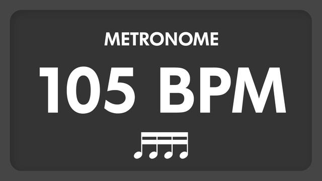 105 BPM - Metronome - 16th Notes смотреть онлайн