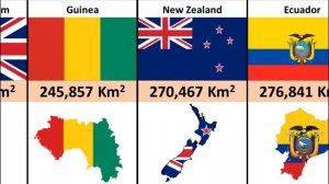 Areas of countries of the world - Maps - Flags of countries - ( Part 1,2,3 )