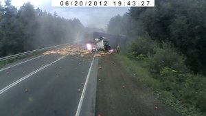 Америка с горы катится. Авария