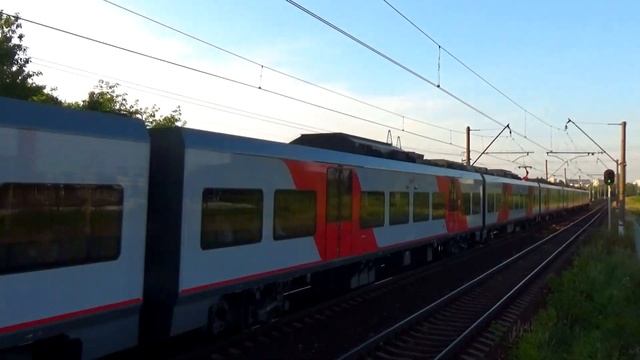 "Оригинальная Ласточка на МЦД-2!" Электропоезд ЭС2Г-117 "Ласточка", D2 смотреть онлайн