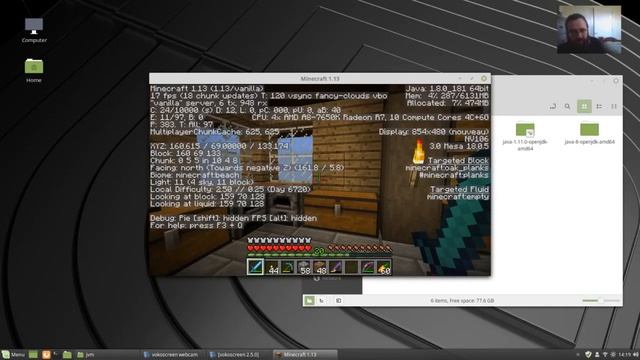 Increasing FPS in Minecraft on Linux Mint смотреть онлайн