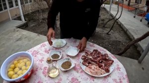 Узбекское национальное блюдо "Казан Кебаб" или пирожок по Фергански