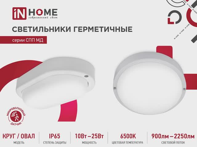 Светильники герметичные серии СПП МД с микроволновым датчиком от IN HOME