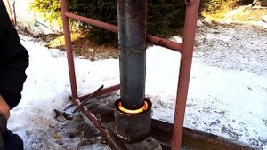 Бесплатный обогрев. Free heating. waste oil stove