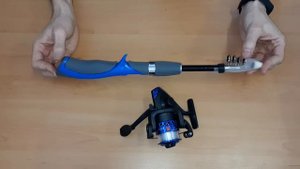 Компактный спиннинг с катушкой с Aliexpress