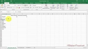 Подсчет уникальных записей диапазона в Excel
