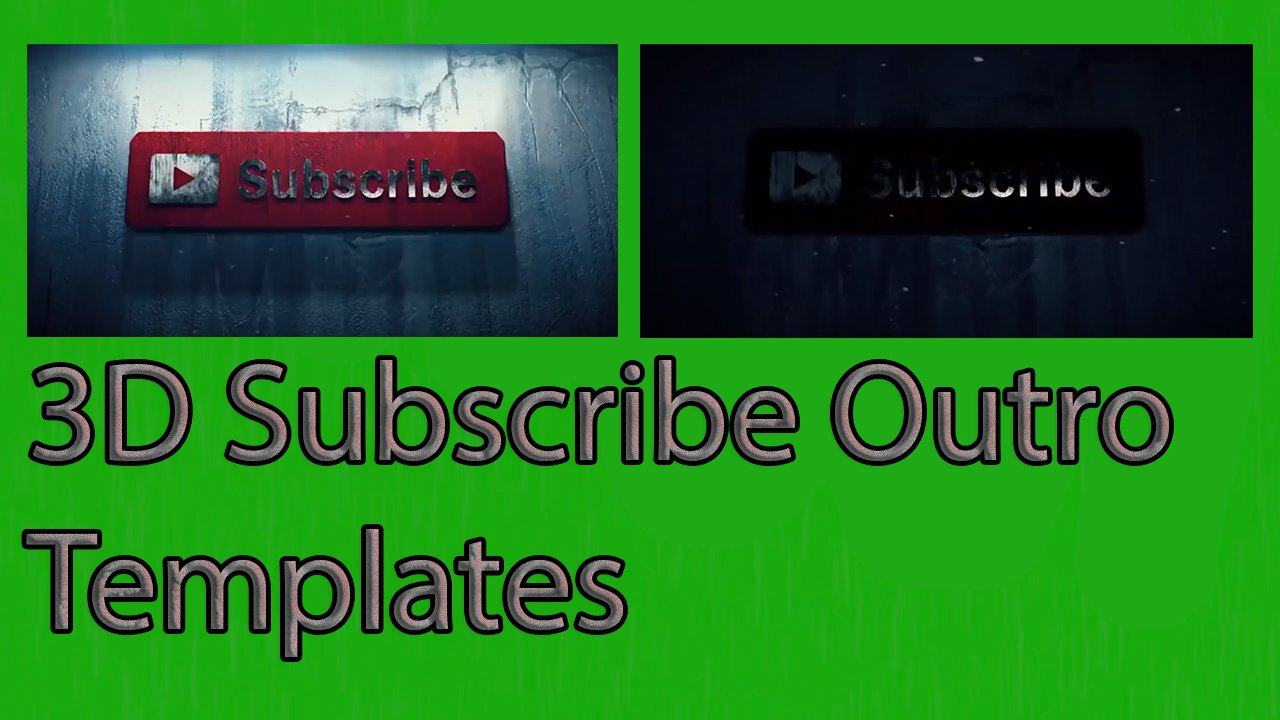 3D Free Subscribe Outro Templates Free Download Full HD 1920×1080