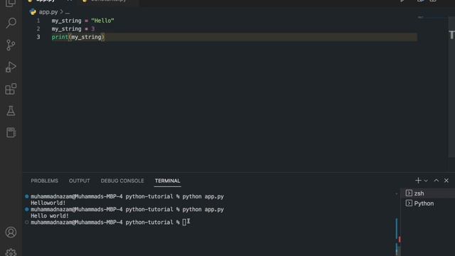 Python Tutorial - Python String  #pythonstring