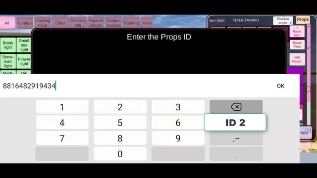 HOW TO PUT 2 ID? (640 Props) || SAKURA School Simulator