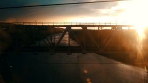 Поезд Москва - Анапа,огни мерцали, когда поезд уходил.mp4