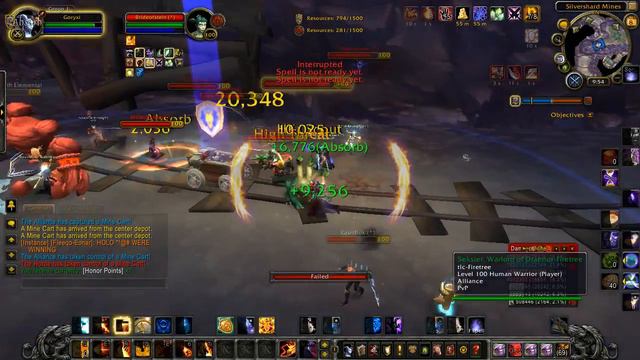 Silvershard Mines Battleground Fire Mage - WoW 6.2.4 Mage PvP #108 смотреть онлайн
