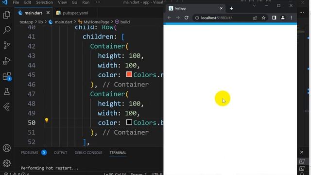 flutter SizedBox Widget example | flutter tutorial
