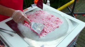 Удивительная Уличная Еда. Ролл Мороженое. Тайское Мороженое. Жареное Мороженое