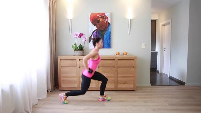 FORWARDS-BACKWARDS LUNGES. Выпады вперёд-назад. смотреть онлайн