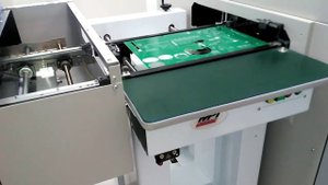 Монтаж печатной платы на линии