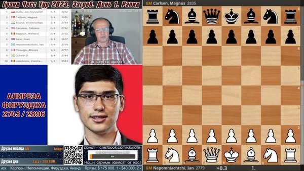 Шипов ю. Игра вслепую шахматы. шахматные комментаторы. шипов турнир.