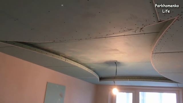 VLOG: Потолок из Гипсокартона | Монтаж Гипсокартона | Продолжение Ремонта смотреть онлайн